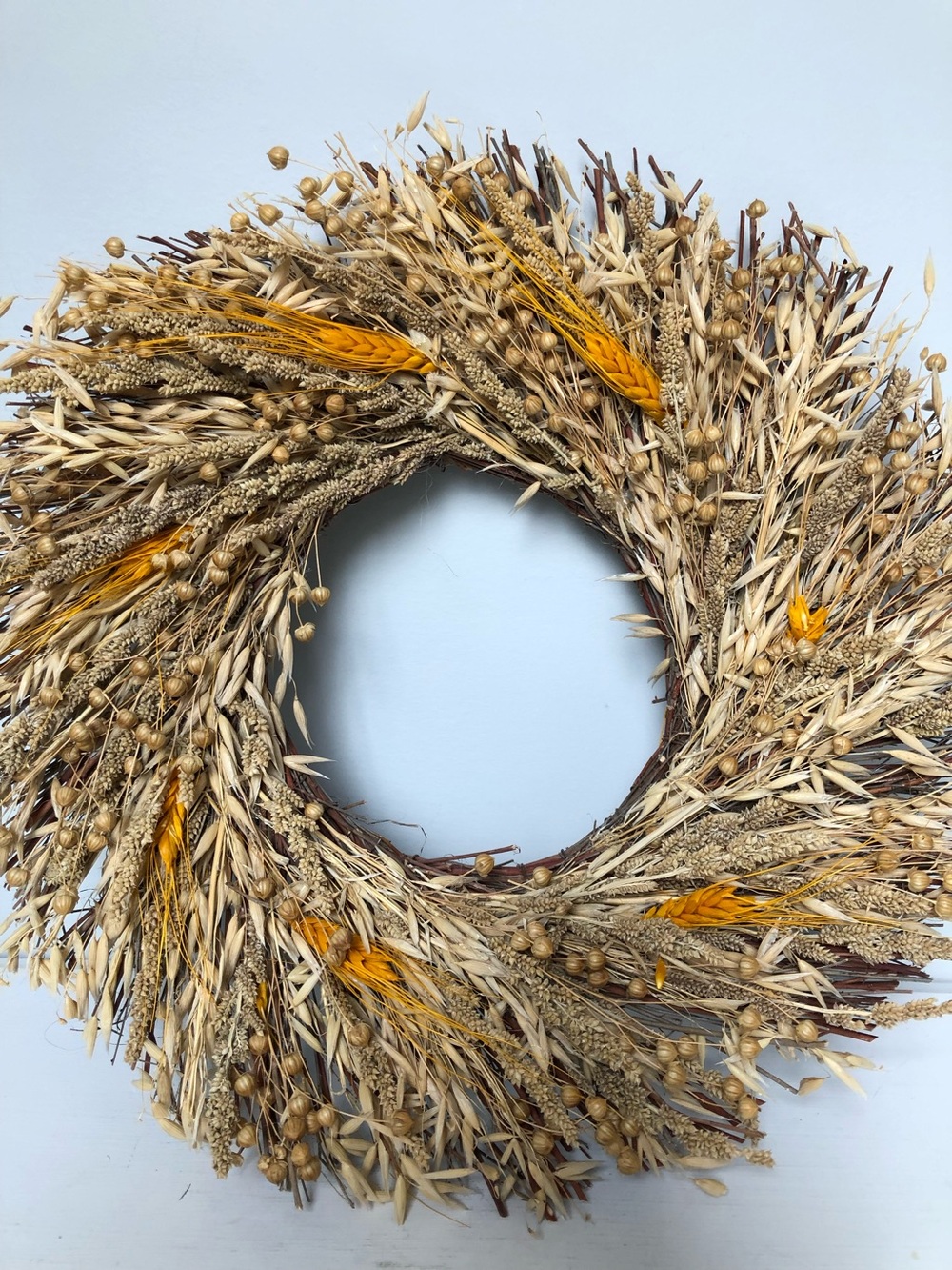 Autumn Fall Natural Wheat Wreath